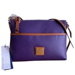 Dooney & Bourke Pebble Ginger Pouchette Violet NWOT